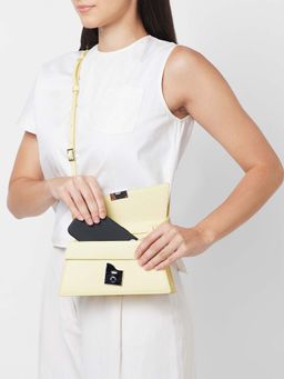 Behno New York - Simone Mini Pebble Sling Bag - Yellow