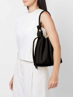 Behno New York - Tina Bag Medium Pebble Bag- Black