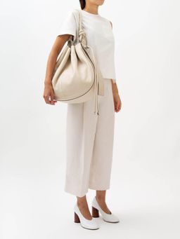 Behno New York - Ina Bag Large Pebble Handbag - Off White