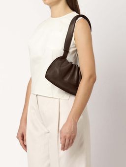 Behno New York - Ana Mini Convertible Pebble Shoulder Bag - Cacao
