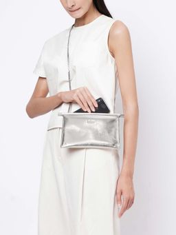 Behno New York - Frida Mini Crossbody Metallic - Silver
