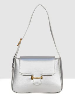 ESBEDA - Silver Colour Glossy Mini Sling Bag for Women