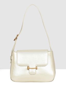ESBEDA - Pearl White Colour Glossy Mini Sling Bag for Women