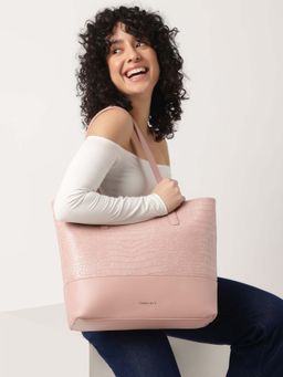 Fastrack - Pink Casual Tote Bag with Laptop Sleeves That Holds Upto 15"