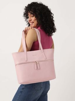 Fastrack - Pink Casual Tote Bag with Laptop Sleeves That Holds Upto 14"
