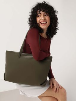 Fastrack - Casual Laptop Tote Bag In Olive