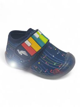 Lil Lollipop - Unisex Velcro LED Sneakers - Navy Blue