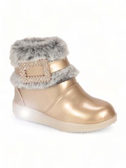 Lil Lollipop - Girls Party Boots with Led Light - Gold