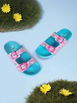 KazarMax - Splash-Steps Girls Pink Unicorns Printed Waterproof Sandals
