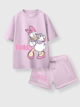 Napchief - Girls Daisy Duck Classic T-Shirt With Shorts (Set of 2)