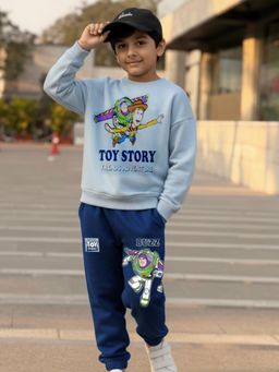 Napchief - Blue Character Relaxed Sweatshirt with Joggers