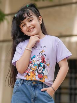 Napchief - Lavender Unisex Mickey and Friends Gang T-Shirt