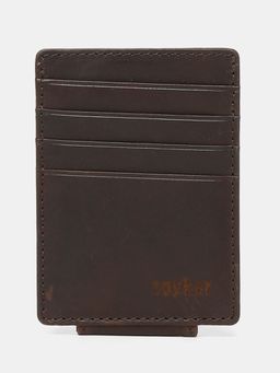 Spykar - Men Brown Leather Card Case