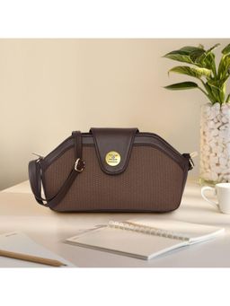 ESBEDA - Brown Color Nexa Classic Crossbody Bag (Medium)
