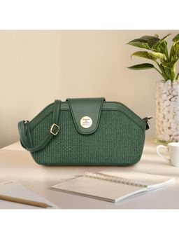ESBEDA - Green Color Nexa Classic Crossbody Bag (Medium)