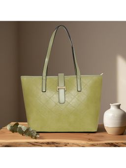 ESBEDA - Pista Color Elara Quilted Luxe Tote Bag (Large)
