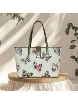 ESBEDA - Pista Color Butterfly Bloom Tote Bag (Large)