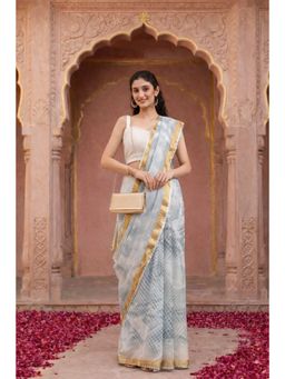 Geroo Jaipur - Handcrafted Shibori Bandhnai Kota Art Silk Saree