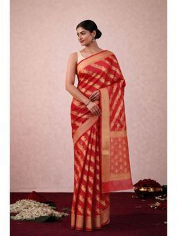 Geroo Jaipur - Hand Woven Zari Saree