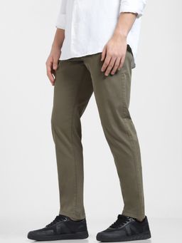 Jack & Jones - Green Mid Rise Regular Fit Pants