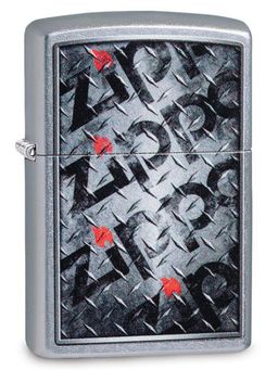 Zippo - Diamond Plate Design Windproof Pocket Lighter