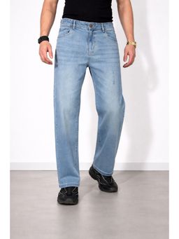 Off Duty India - Old Stone Blue Straight Fit Jeans