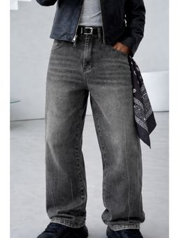 Off Duty India - Bullet Grey Super Baggy Jeans