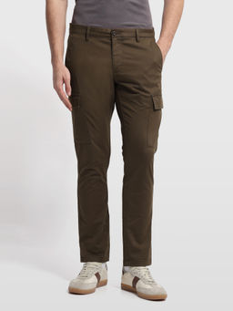 Arrow Sports - Men Khaki Slim Fit Twill Cargo