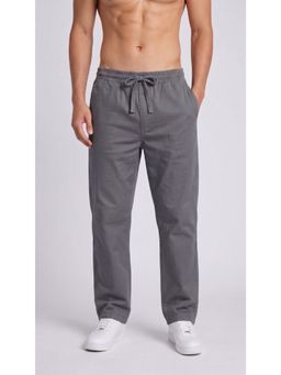 Bene Kleed - Men Grey Relaxed Fit Cotton Trouser