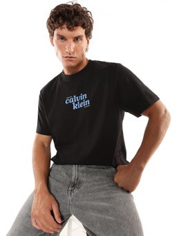 Calvin Klein - Logo Black Relaxed Fit Cotton T-Shirt
