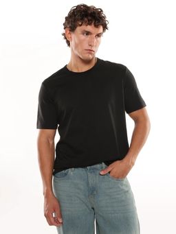 Calvin Klein - Black Striped Regular Fit Cotton T-Shirt