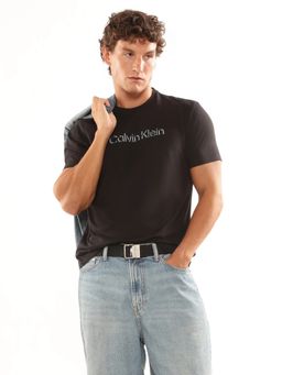 Calvin Klein - Logo Black Regular Fit Cotton T-Shirt
