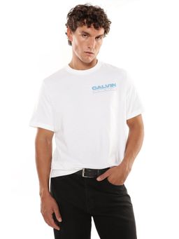 Calvin Klein - Logo White Relaxed Fit Cotton T-Shirt