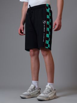 Free Authority - Official Demon Slayer Corps Printed Men Black Shorts