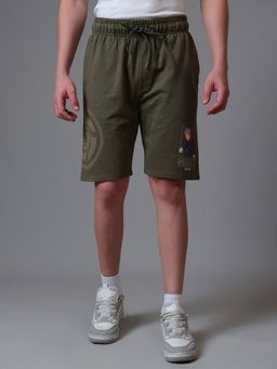 Free Authority - Official Jujutsu Kaisen Yuji Itadori Graphic Men Green Shorts