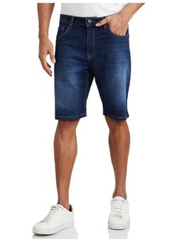 Perch - Navy Blue Denim Shorts