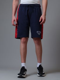 Free Authority - Official DC Comics Superman Printed Men Navy Blue Shorts