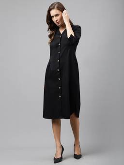 Hancock - Women Black Solid Dress