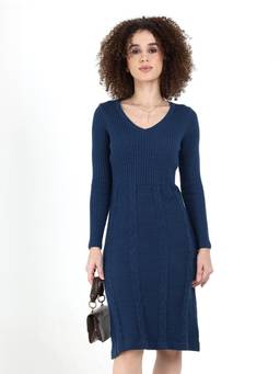 JOE Hazel - Women Blue Self Design Dress