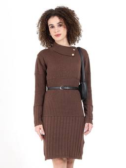 JOE Hazel - Women Brown Textured Dress
