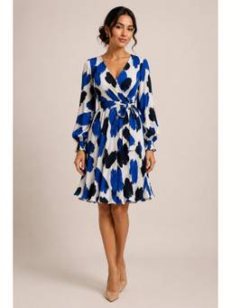 BONICA CLOTHING - Women Multi-Color Abstract Printed Dress