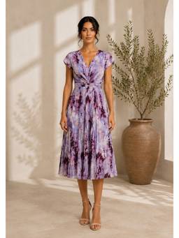 BONICA CLOTHING - Women Lavender Printed Dress