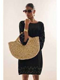 Sheczzar - Women Black Embellished Dress