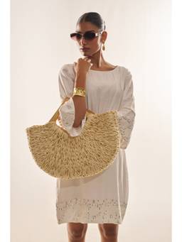 Sheczzar - Women White Embellished Dress