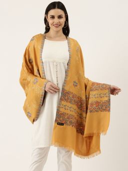 Pashmoda - Women Yellow Kaani Wool Shawl