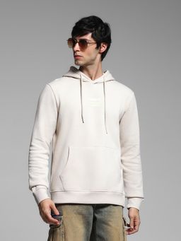 Jack & Jones - Beige Slim Fit Hoodie