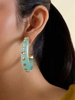 Isharya - Gold Statement Hoop Earrings