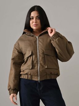 KELIN - Drew Brown Sherpa-Lined Biker Jacket