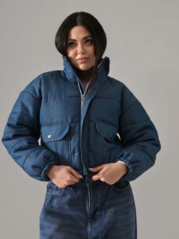 KELIN - Kova Puffer Jacket - Blue Denim