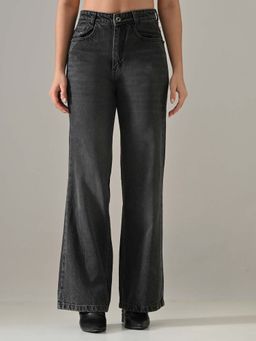 KELIN - Ash Statement Back Pocket Denim Jeans - Grey